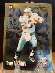 Troy Aikman [Gold Zone] #2 Football Cards 1994 Panini Score Prices
