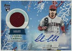 Corbin Carroll [Red] #HAC-CC Baseball Cards 2023 Topps Holiday Autographs Prices