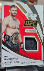 Jan Blachowicz #S-JBC Ufc Cards 2021 Panini Immaculate UFC Swatches Prices
