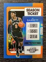 RJ Barrett [Orange] #10 Basketball Cards 2021 Panini Contenders Optic Prices