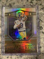 Matthew Stafford [Holo] Football Cards 2022 Panini Donruss Champ is Here Prices