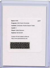 Gable Steveson #RS-GSV Wrestling Cards 2022 Panini Chronicles WWE Contenders Rookie Season Ticket Autograph Prices