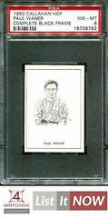 Paul Waner [Complete Black Frame] Baseball Cards 1950 Callahan Hall of Fame Prices