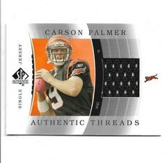 Carson Palmer [Single Jersey] Football Cards 2003 SP Authentic Threads Prices