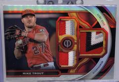 Mike Trout [Red] #TR-MT Baseball Cards 2023 Topps Tribute Triple Relics Prices