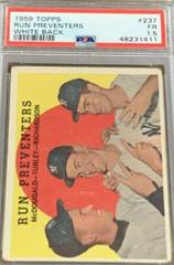 Run Preventers [White Back] Baseball Cards 1959 Topps Prices