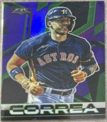 Carlos Correa [Purple] #5 Baseball Cards 2021 Topps Fire Prices
