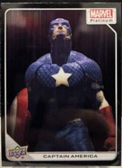 Captain America [Black Rainbow] Marvel 2023 Upper Deck Platinum Prices