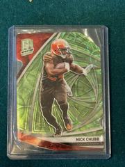 Nick Chubb [Neon Green Die-Cut] #101 Football Cards 2019 Panini Spectra Prices