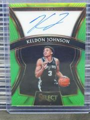 Keldon Johnson [Neon Green Prizm] #RS-KJN Basketball Cards 2019 Panini Select Rookie Signatures Prices