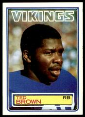 Ted Brown #99 Football Cards 1983 Topps Prices