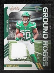Breece Hall [Gold] Football Cards 2022 Panini Absolute Ground Hoggs Materials Prices