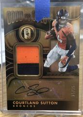 Courtland Sutton [Prime] Football Cards 2022 Panini Gold Standard Good as Autographs Prices
