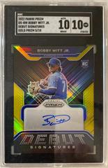 Bobby Witt Jr. [Gold Prizm] Baseball Cards 2022 Panini Prizm Debut Signatures Prices