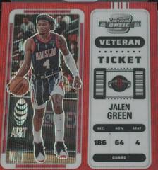 Jalen Green [Red Wave] #3 Basketball Cards 2022 Panini Contenders Optic Veteran Ticket Autograph Prices