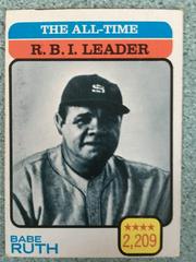 Babe Ruth [All Time R. B. I. Leader] Baseball Cards 1973 Topps Prices