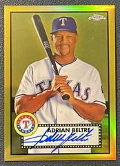 Adrian Beltre [Gold] Baseball Cards 2021 Topps Chrome Platinum Anniversary Autographs Prices