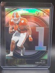 Will Shipley [Silver] #SNWS Football Cards 2022 Panini Select Draft Picks Numbers Prices