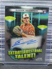 Gunnar Henderson Baseball Cards 2023 Topps Cosmic Chrome Extraterrestrial Talent Autographs Prices