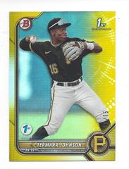 Termarr Johnson [Yellow] #BD-130 Baseball Cards 2022 Bowman Draft 1st Edition Prices