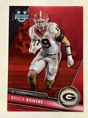 Brock Bowers [Red] #50 Football Cards 2023 Bowman Chrome University Prices