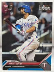 Marcus Semien [Blue] #WS-11 Baseball Cards 2023 Topps Now World Series Champions Prices