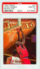 Chris Webber [Refractor] #27 Basketball Cards 1997 Finest Prices