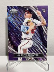 AJ Smith-Shawver [Purple Mini-Diamon Refractor] #16 Baseball Cards 2024 Topps Chrome Black Prices