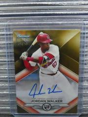 Jordan Walker [Gold] #RA-JW Baseball Cards 2023 Bowman Sterling Rookie Autographs Prices