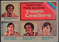 Portland Trail Blazer Team Leaders Basketball Cards 1975 Topps Prices