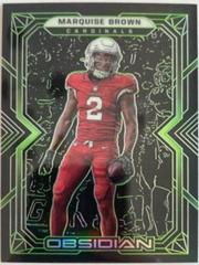 Marquise Brown [Green] #2 Football Cards 2022 Panini Obsidian Prices