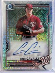 Cade Cavalli [Orange Refractor] #BMA-CC Baseball Cards 2021 Bowman Chrome Mega Box Mojo Autographs Prices