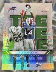 Stefon Diggs [End Zone] Football Cards 2022 Panini Score Toe the Line Prices