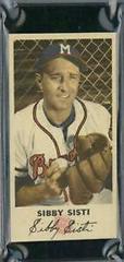 Sibby Sisti Baseball Cards 1954 Johnston Cookies Braves Prices