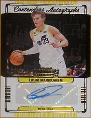 Lauri Markkanen [Gold] #CA-LMK Basketball Cards 2022 Panini Contenders Autographs Prices