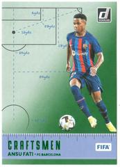 Ansu Fati [Green] #8 Soccer Cards 2022 Panini Donruss Craftsmen Prices