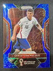 Christian Pulisic [Blue Shimmer] #201 Soccer Cards 2022 Panini Prizm World Cup Prices