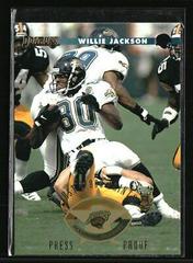 Willie Jackson [Press Proof] #25 Football Cards 1996 Panini Donruss Prices