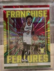 Keyonte George [Red Green] #20 Basketball Cards 2023 Panini Donruss Franchise Features Prices
