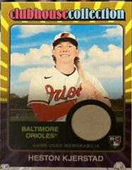 Heston Kjerstad [Gold] #CCR-HK Baseball Cards 2024 Topps Heritage Clubhouse Collection Relic Prices