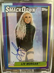 Liv Morgan [Purple] Wrestling Cards 2021 Topps Heritage WWE Autographs Prices