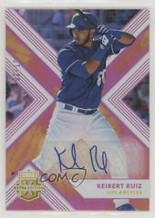 Keibert Ruiz [Autograph Tie Dye] #125 Baseball Cards 2018 Panini Elite Extra Edition Prices