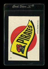 Pirates Pennant Baseball Cards 1967 Topps Pirates Stickers Prices