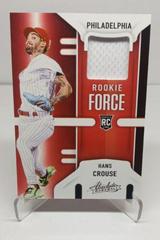 Hans Crouse #RF-HC Baseball Cards 2022 Panini Absolute Rookie Force Prices