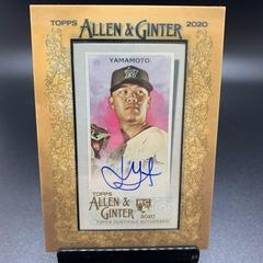 Jordan Yamamoto [Black Frame] #MA-JY Baseball Cards 2020 Topps Allen & Ginter Mini Autographs Prices