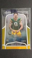 Christian Watson [Spectrum Gold] Football Cards 2022 Panini Absolute Introductions Prices