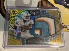 Jaylen Waddle [Gold] #JS-JWA Football Cards 2021 Panini Select Jumbo Rookie Swatch Prices