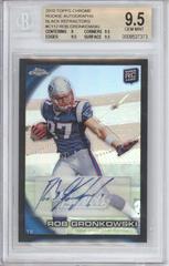 Rob Gronkowski [Running, Cutting Pose Autograph Black Refractor] #C112 Football Cards 2010 Topps Chrome Prices