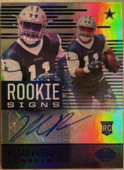 Micah Parsons [Blue] #RS-MP Football Cards 2021 Panini Illusions Rookie Signs Autographs Prices