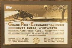 Le Mans Poster Art [Gold] #1 Racing Cards 2023 Topps 24H Prices
